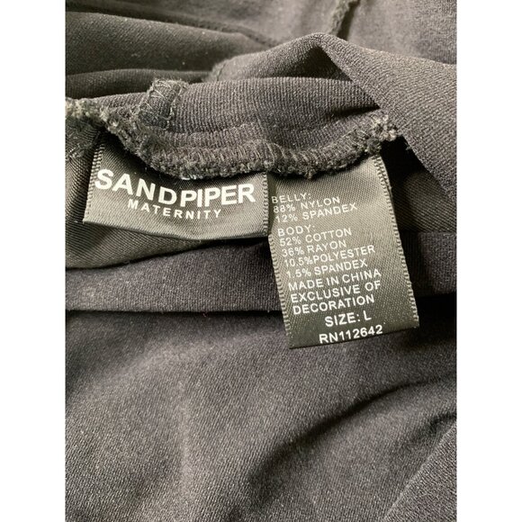 Sandpiper Maternity Skinny Black Jeans Size L EUC RFF10514 - Picture 5 of 7
